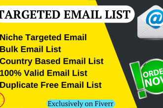 collect niche targeted bulk email list for email marketing