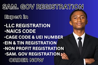 do sam gov nonprofit registration,llc registration, cage code, uei, naics code