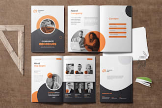 design a corporate brochure, company profile, annual report, catalog design