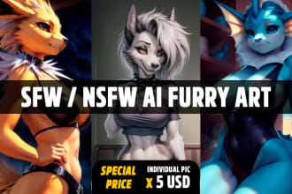 make sfw or nsfw furry art with ai