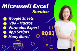 help you in excel spreadsheet, google sheets, excel vba, macros, formulas expert