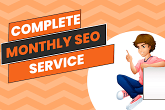 do complete monthly SEO service for google top ranking
