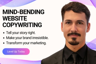 write SEO optimized landing page and website copy for your business