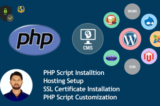 install any PHP script on your hosting