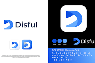 design modern app icon, digital logo and minimalist colorful gradient apps