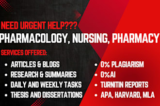 write pharmacology pharmacy articles and blog posts as a pharmacist