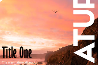 design a unique and professional magazine cover