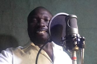 record a male african french voice over for you