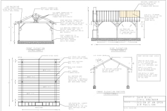 design pergola gazebo patio porch and provide permit drawing