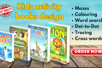 create comic books, coloring books and  worksheet for kids