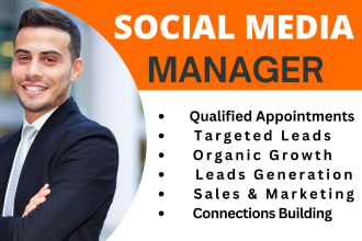 be your social media manager and appointment setter
