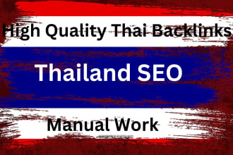 increase thailand website traffic with high DR, backlinks
