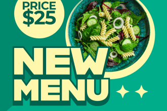 make professional food poster design