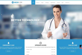 design doctor care website, doctor care landing page, personal doctor website