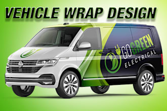 create professional van wrap design, vehicle, car food truck wrap in 24 hours