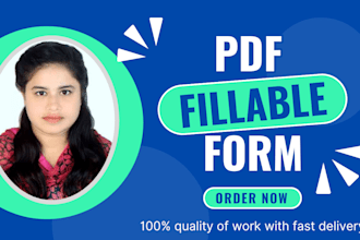 create fillable pdf form or convert to fillable pdf form
