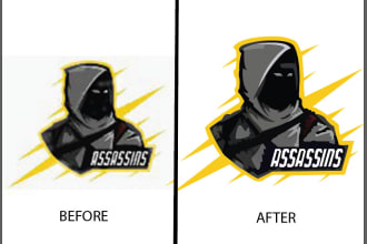 convert raster logo to vector form
