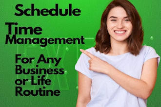 create schedule for any business or personal life