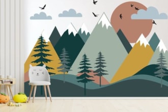 design an amazing wall mural for kids room