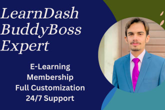 build learndash or buddyboss or membership website