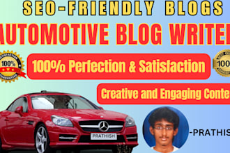 write the best automotive blogs with SEO keywords