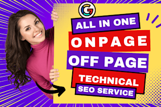 provide website monthly on page, off page and technical SEO