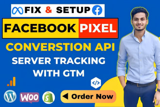 fix setup meta ads facebook pixel shopify conversion API, ga4 ecommerce tracking