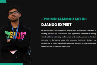 make django blog website backend development
