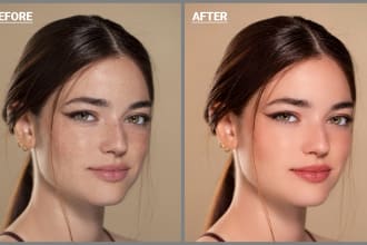 do high end photo retouching, skin retouching and photoshop editing