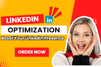 fully create, optimize your linkedin profile or company page