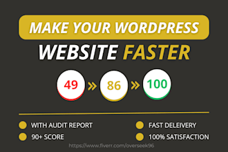 do wordpress speed optimization and increase google page speed