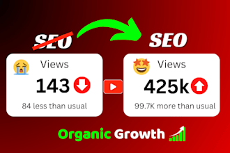 boost your youtube video SEO for fast organic ranking and channel growth