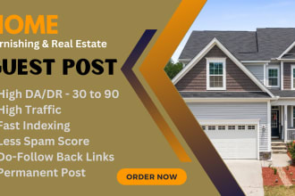 do guest posts on home, kitchen, gardening and real estate