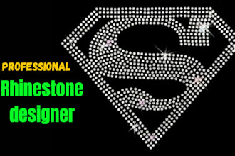 do professionally rhinestone design