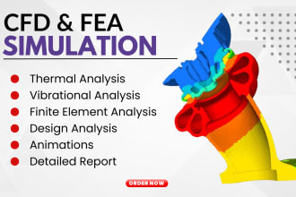do fea and cfd simulation on ansys and solidworks