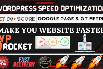 do wordpress website speed optimization in 24 hours