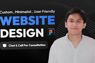 design minimalist service website landing page ui ux in figma for your business