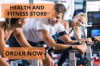 design health and fitness shopify store health product supplement ecommerce stor