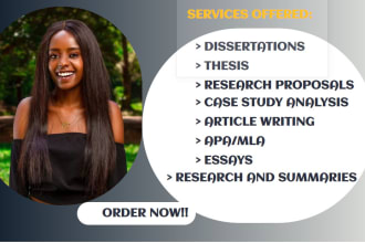 do exceptional case study analysis, research and summary