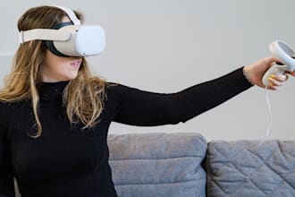 make simulation and experience in unity for quest VR
