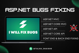fix asp dot net bugs, asp dot core bugs, asp dot mvc bugs and errors