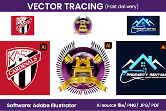 do vector tracing or convert raster to vector