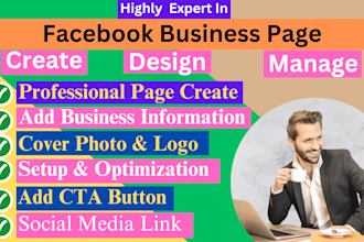 create, setup, manage facebook business page professionally
