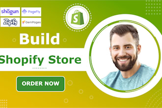 build shopify store, shopify website or ecommerce, woocommerce website
