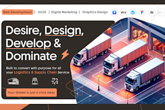 build logistics website, trucking, dispatch, cargo, freight, moving company