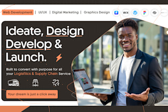 build logistics website for trucking, dispatch, cargo, or freight brokers