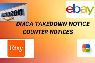takedown copyright listing on shopify,etsy,amazon,ebay