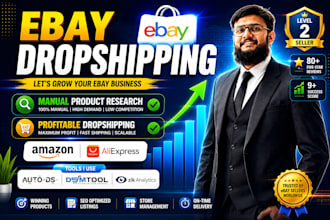 do manual amazon to ebay dropshipping with zik analytics SEO product research