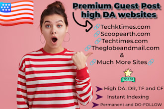 provide you with a premium guest post on a high da website