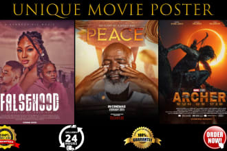 design unique movie poster for your film
